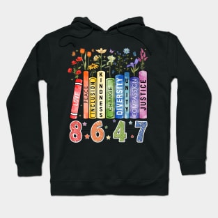 Equal Rights Book Flower Anti Trump Feminist Women Rights Hoodie